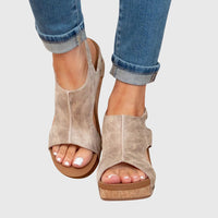Marisela | Women's Buckle-Strap Orthopedic Sandals – Adjustable Wedge Design