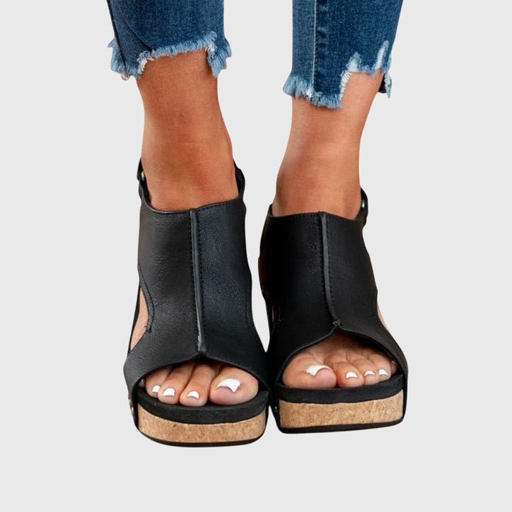 Marisela | Women's Buckle-Strap Orthopedic Sandals – Adjustable Wedge Design