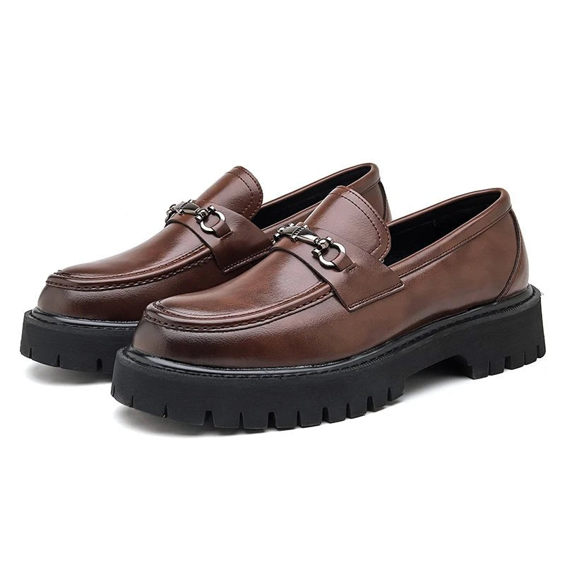 Beckett | Men's Chunky Platform Leather Loafers